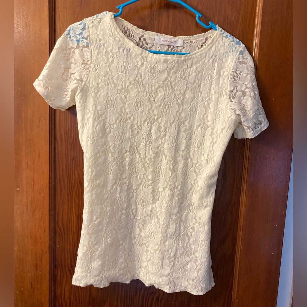 White Lace T-Shirt 🤍✨🤍✨🤍